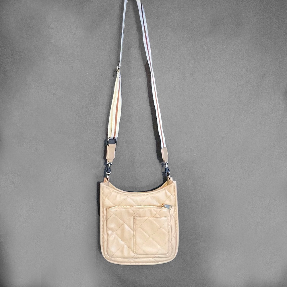 Beige Quilted Schouder Bag